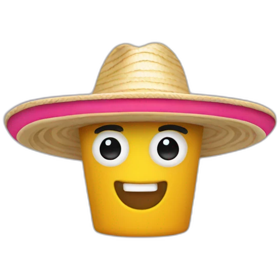 Pez con sombrero emoji