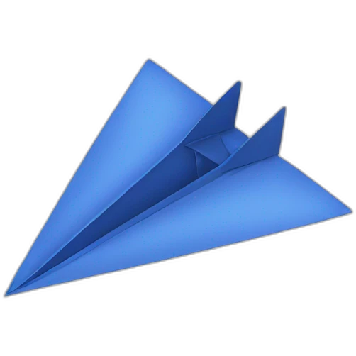 indigo paper plane emoji