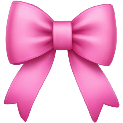 Pink bow emoji