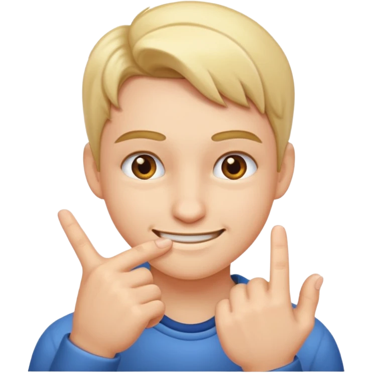 Face smirking and pinching fingers  emoji