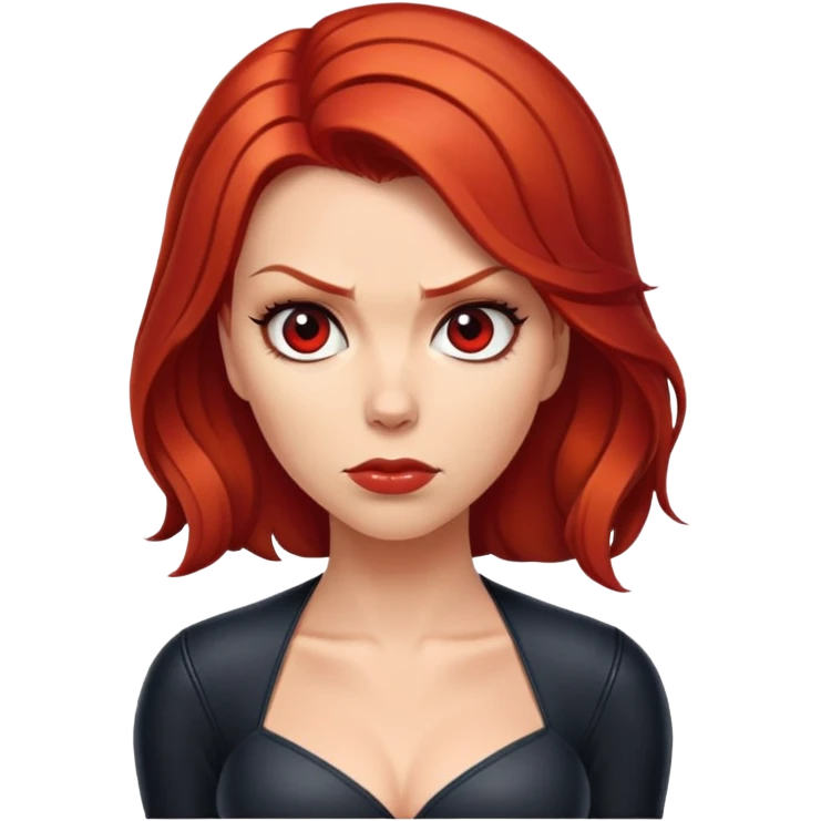 Black Widow Marvel character emoji