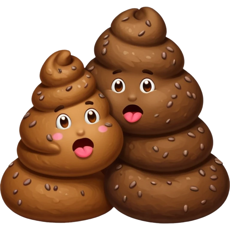 Caca qui fait un bisou emoji