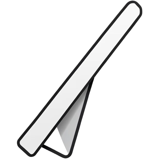 minimalistic bookmark icon with clean lines, simple and modern, high contrast emoji