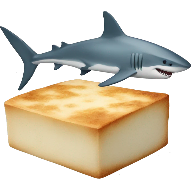 Shark and tofu emoji