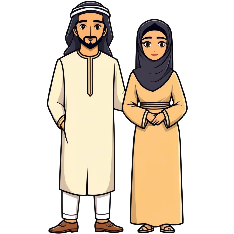 Arab feature couple with soft life aesthetic black haire and eyes with a old money fashion style  emoji