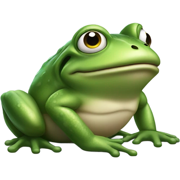 huge frogging elon emoji