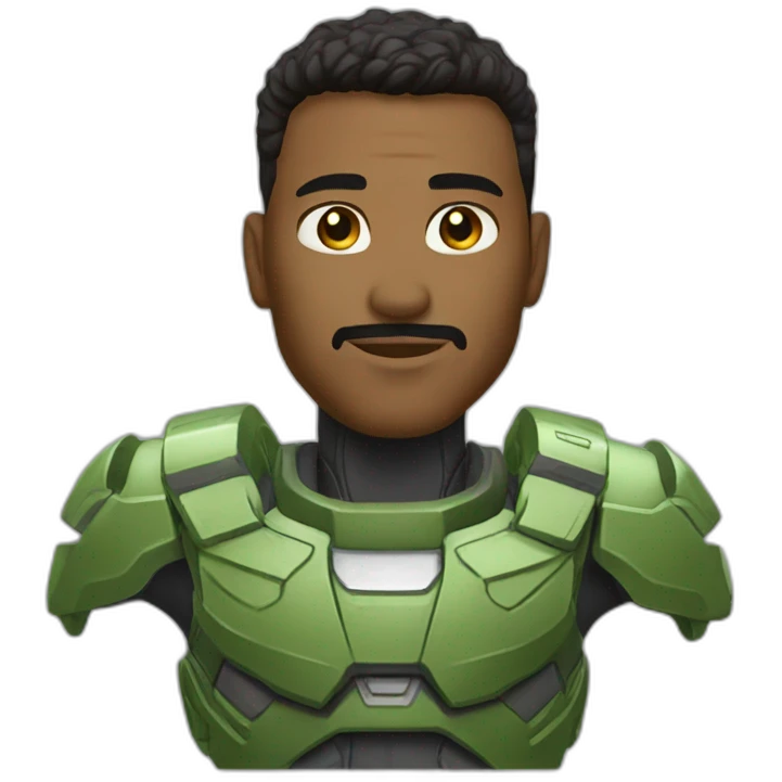 Máster chief halo green emoji