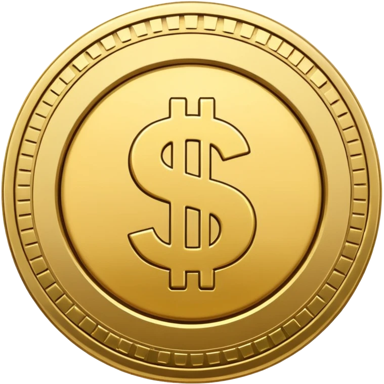 1 dollar coin emoji