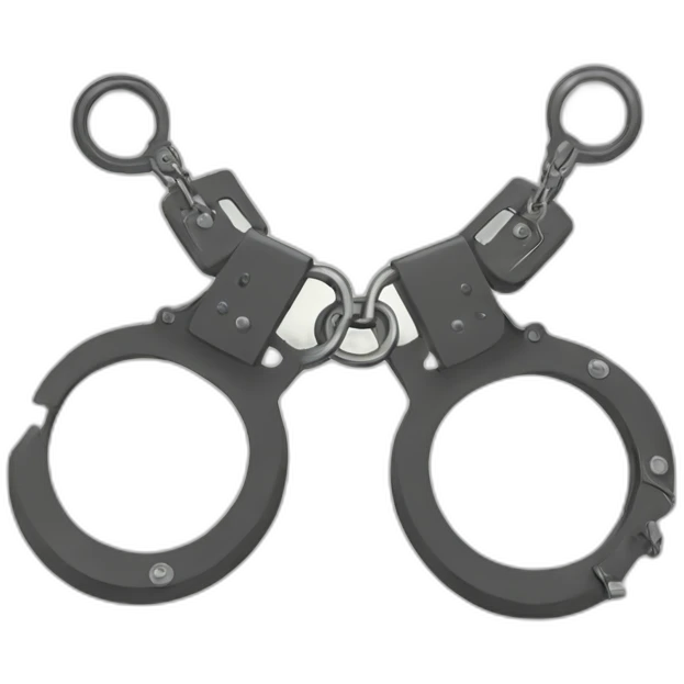Handcuffs with fur emoji