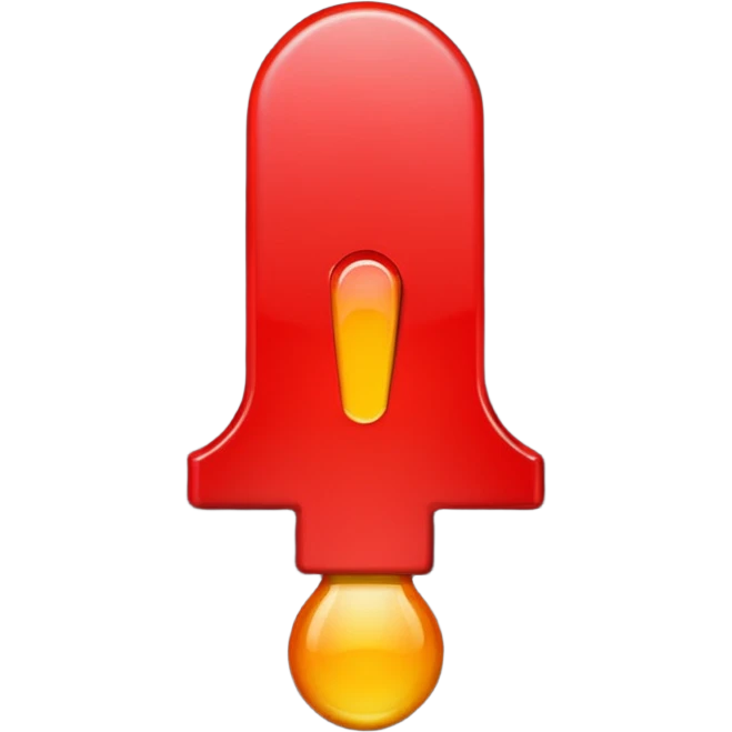 exclamation mark red emoji