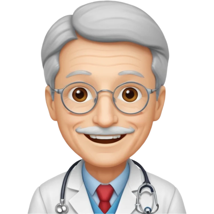old happy doctor emoji