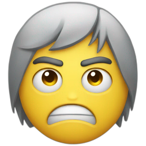 Emoji who angry in the car emoji