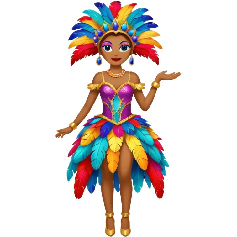carnival-mas-costume,colorfull dress emoji