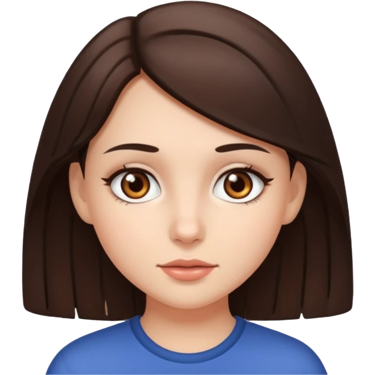 Brunette girl emoji