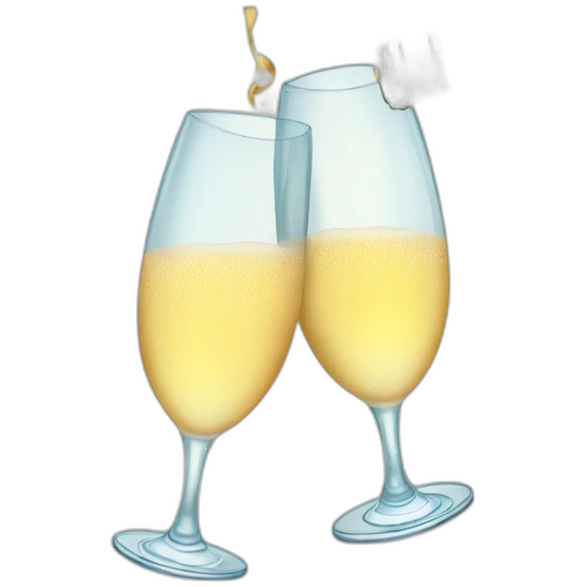 Champagne Glasses Cheers christmas emoji
