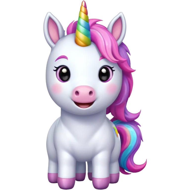 unicorn, cute, adorable emoji