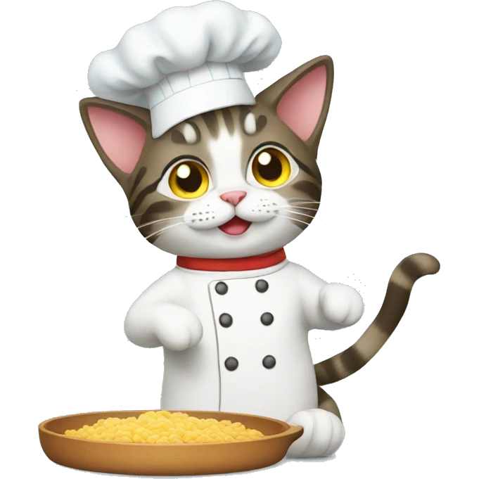 Cat chef emoji