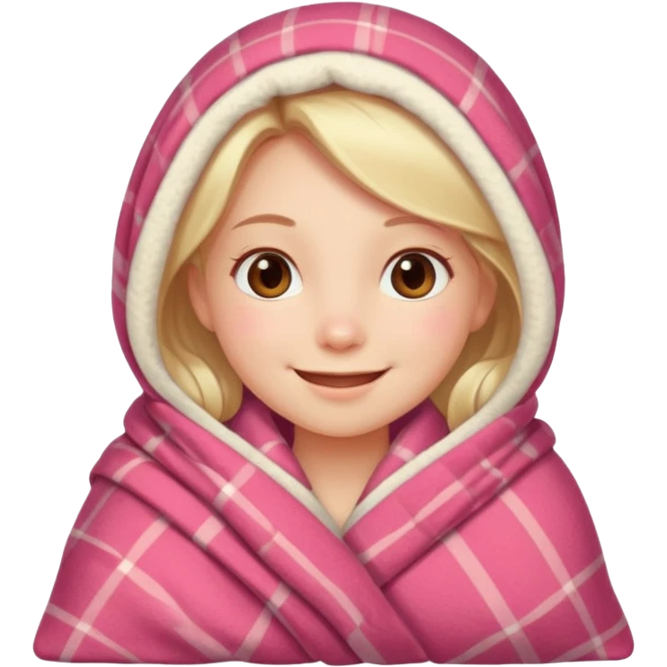 cute girl cosy blanket emoji emoji