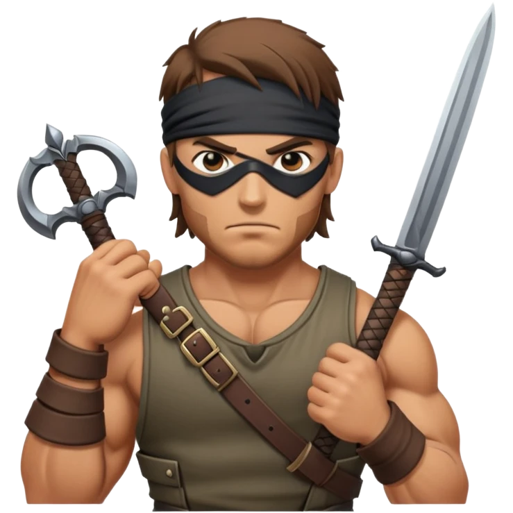 mercenary with eyepatch emoji