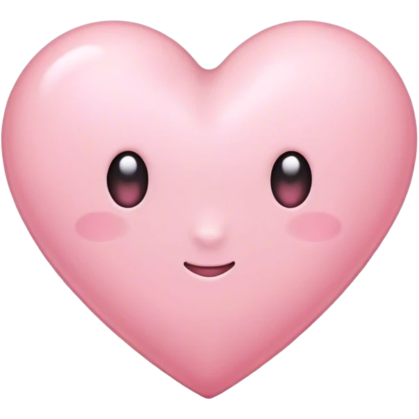 Light pink heart emoji