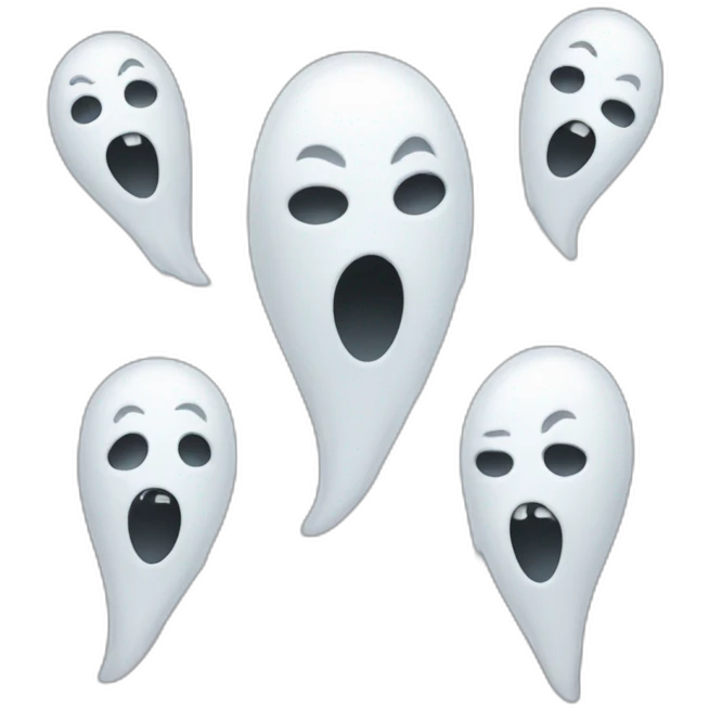 ghost faces emoji