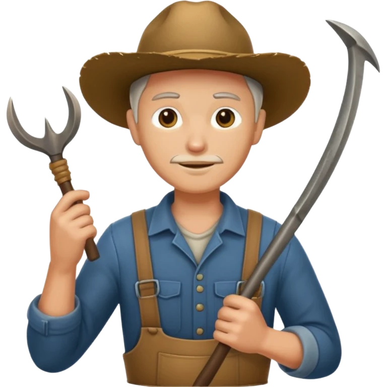 farmer sickel object only emoji