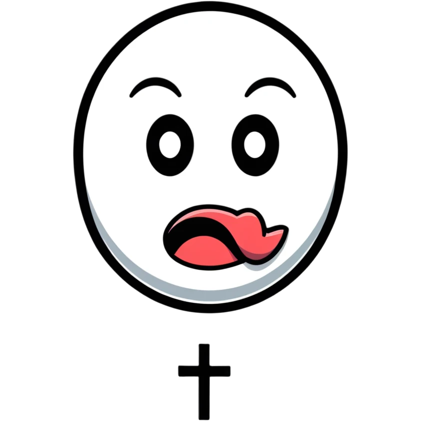 dead face with cross eyes and tongue out emoji