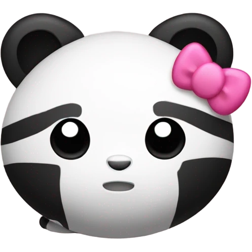 Hello Kitty as a panda emoji