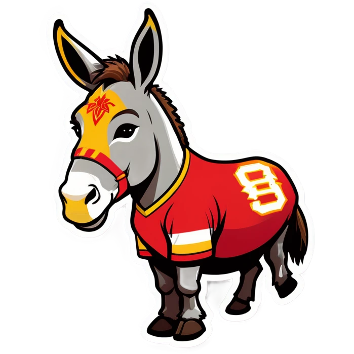 Donkey in Chiefs Jersey  emoji