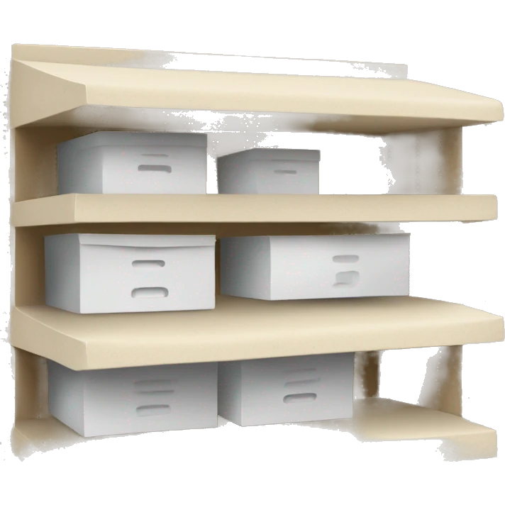 white sandpaper storage organizer emoji