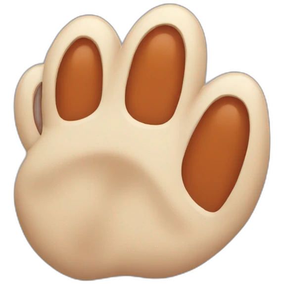 A fox paw emoji