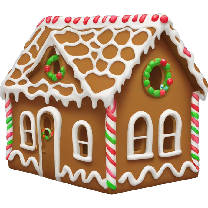 Gingerbread house emoji