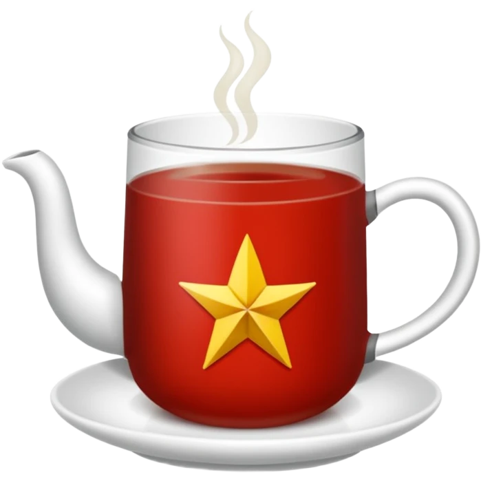 Çay bardağı ile çay emoji