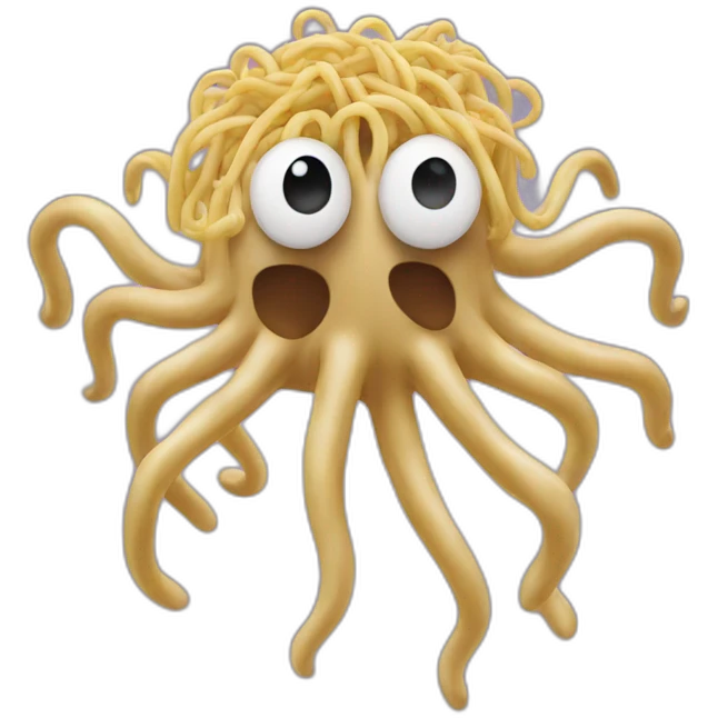 flying spaghetti monster emoji