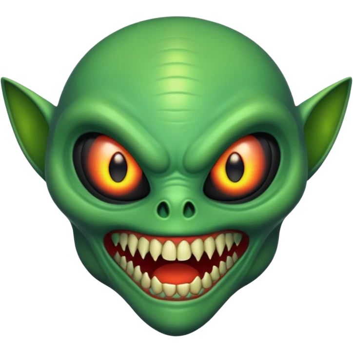 una spaventosa creatura aliena emoji