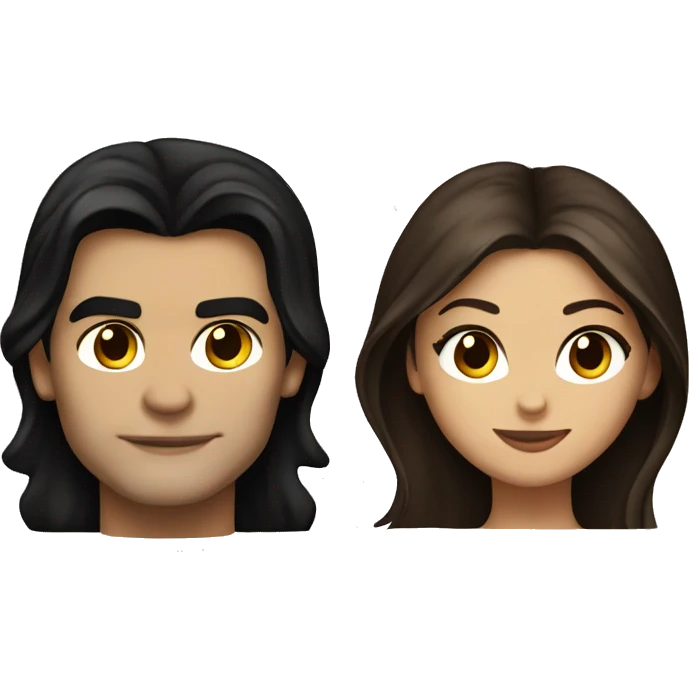 Damon and Elena from the tvd emoji