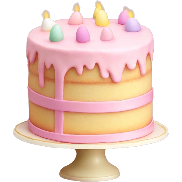easter light pink cake emoji