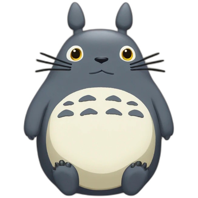 Totoro bourré emoji