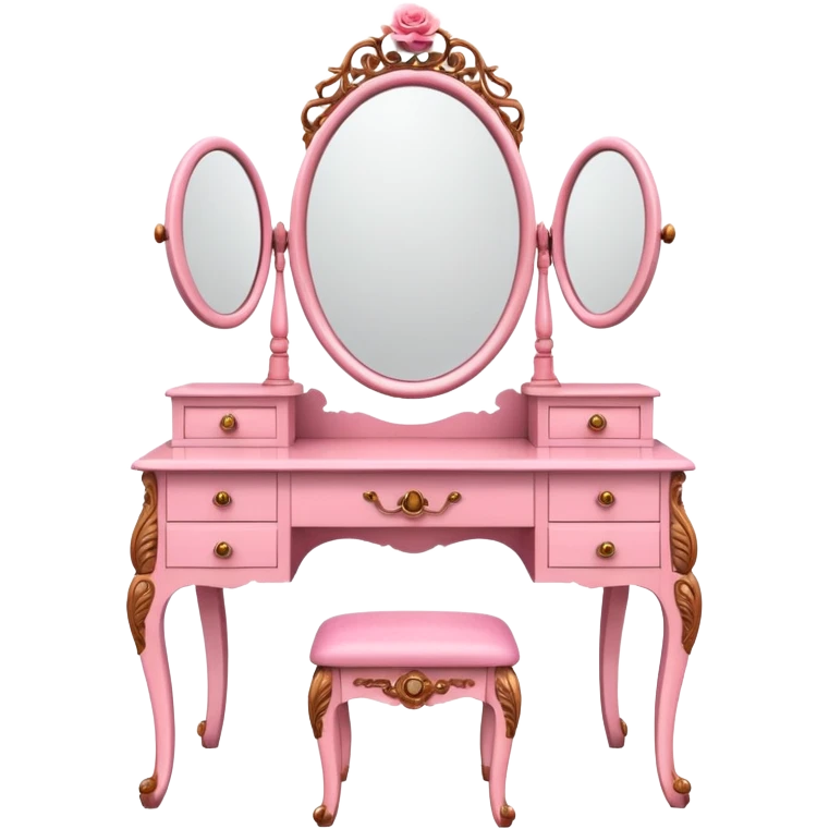 pink DRESSING TABLE emoji