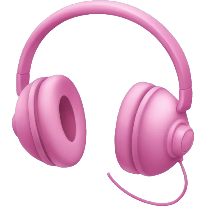 pink headphones emoji