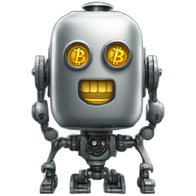 bitcoin robot milioner emoji