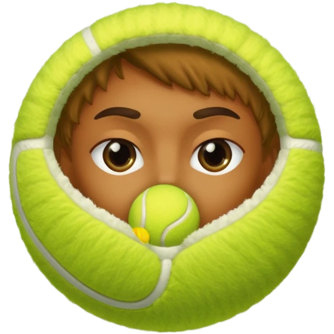 person kissing tennis ball emoji