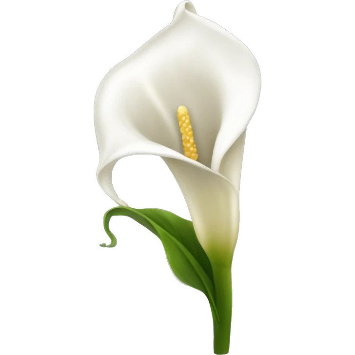White Cala Lilly emoji