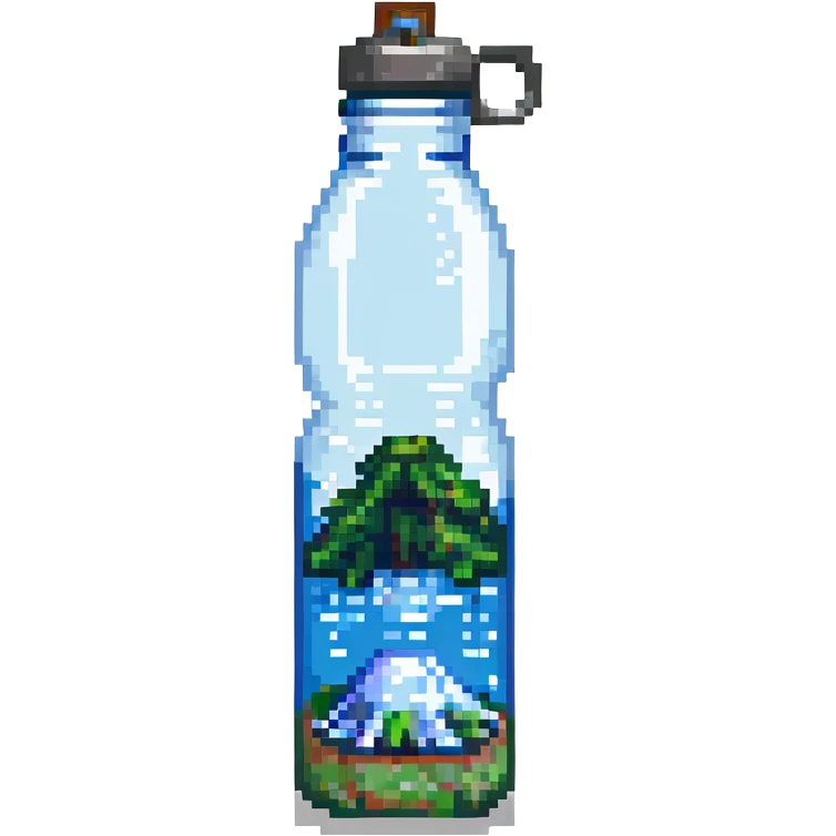 Fuji water bottle emoji