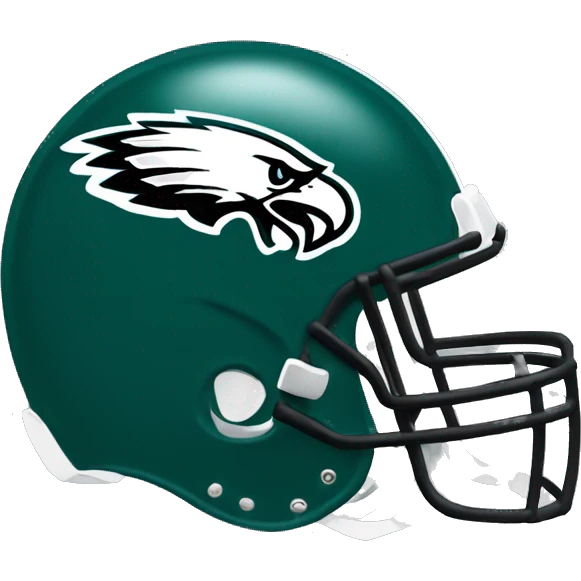 Philadelphia Eagles football helmet emoji