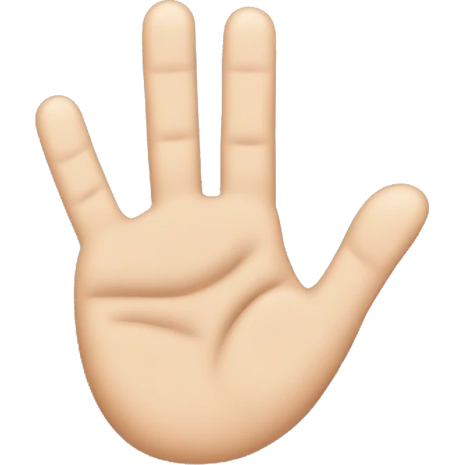 Hand emoji with ring finger and thumb down  emoji