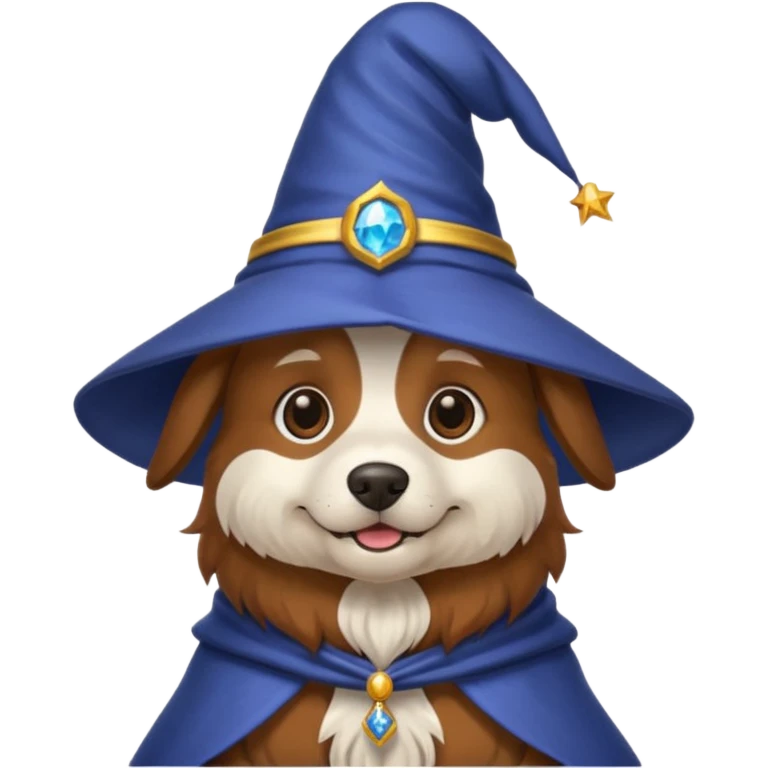 Dog wizard emoji
