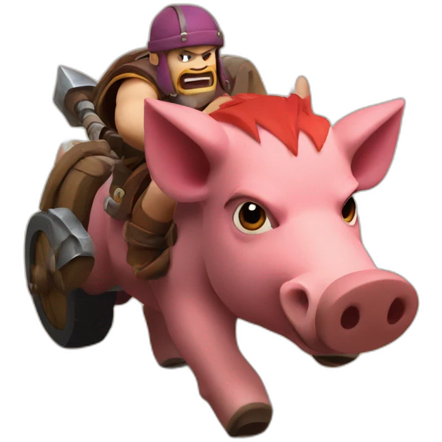 hog rider clash of clans emoji