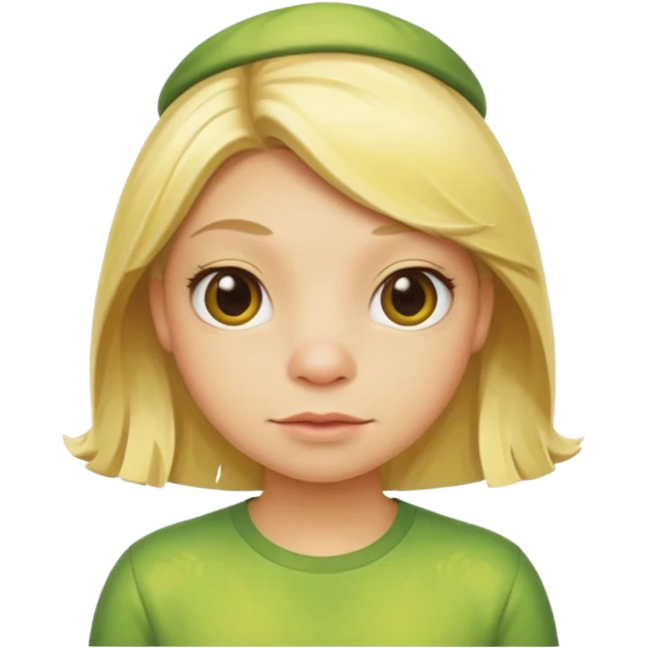 blonde frog with yellow shirt  emoji