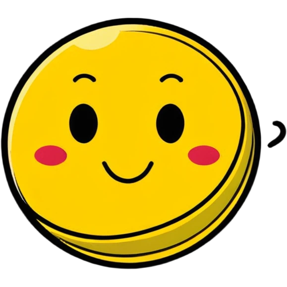 Lymphocyte cell with happy face from immune system emoji